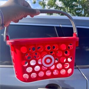 NWT Red Target Basket with Handle